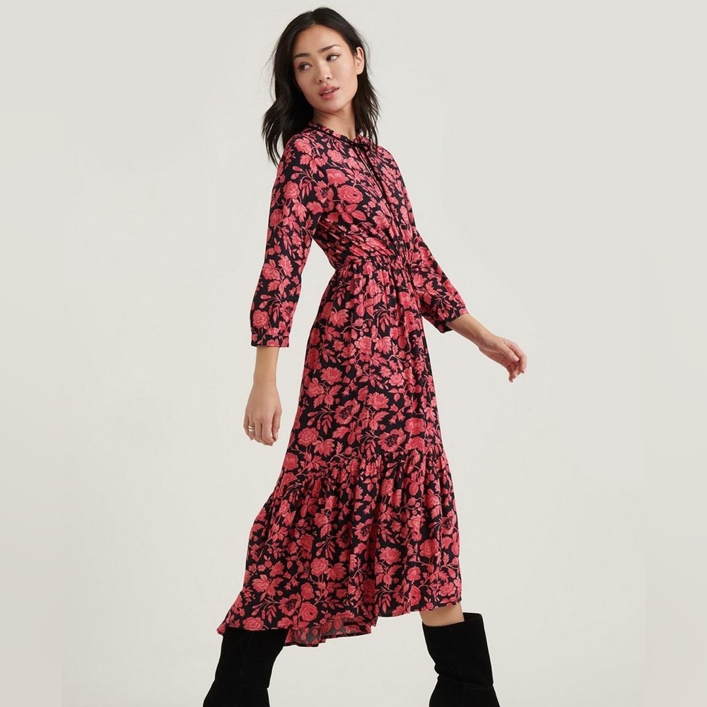 Lucky Brand Floral Ryan Peasant Dress